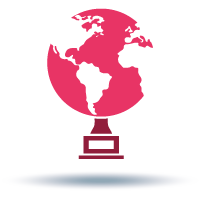 Globus-Trophäe-Symbol