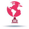 Globe trophy icon