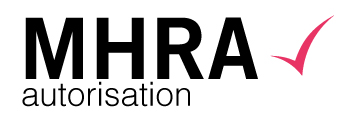 Logo d'accréditation de la MHRA