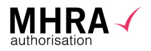 MHRA authorisation logo
