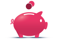 Pig money box icon
