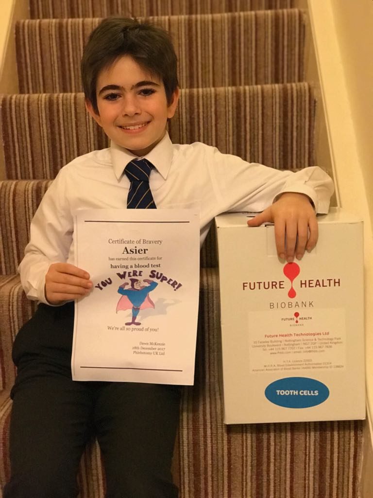 Asier stores dental pulp stem cells